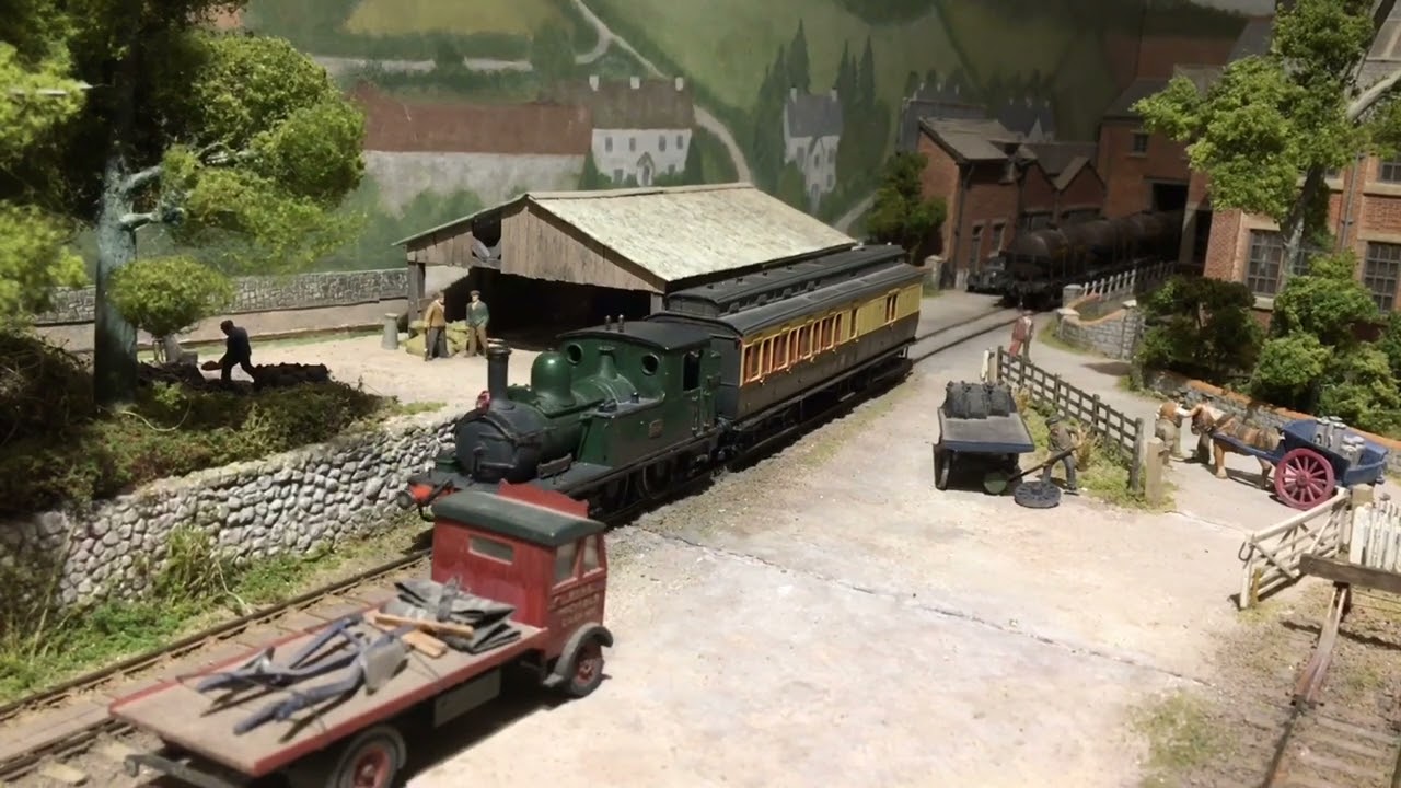 Hemyock in the 1930’s  - passenger train arrives behind No 1196