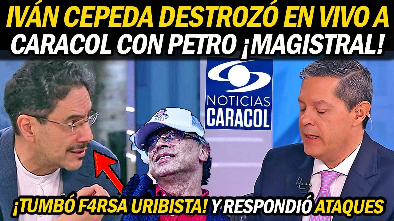 ¡MAGISTRAL! IVÁN CEPEDA DEJÓ EN SILENCIO a periodistas de Caracol ¡TUMBÓ MENTIRAS URIBISTAS!