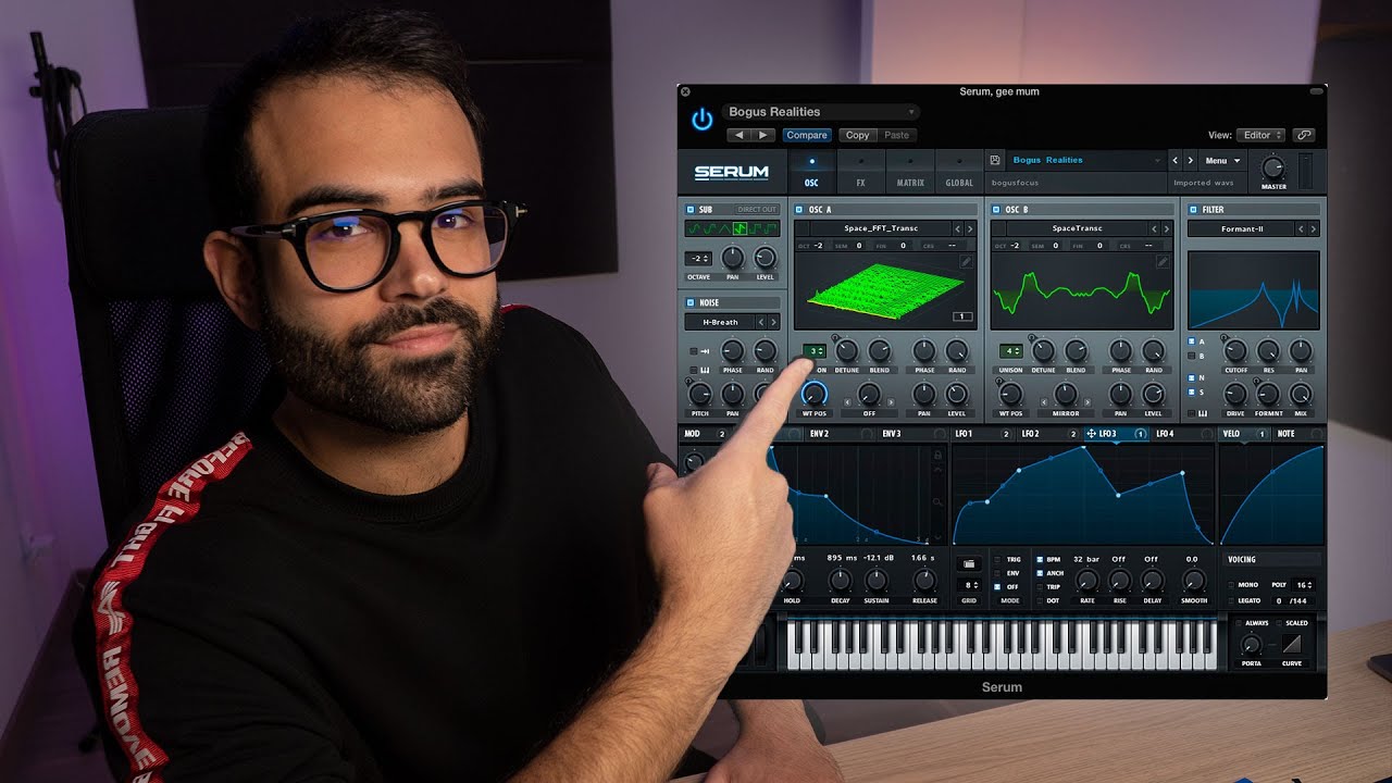 Crear BAJOS Melodic House | DISEÑO SONORO con SERUM + SORTEO SINTETIZADOR🎁