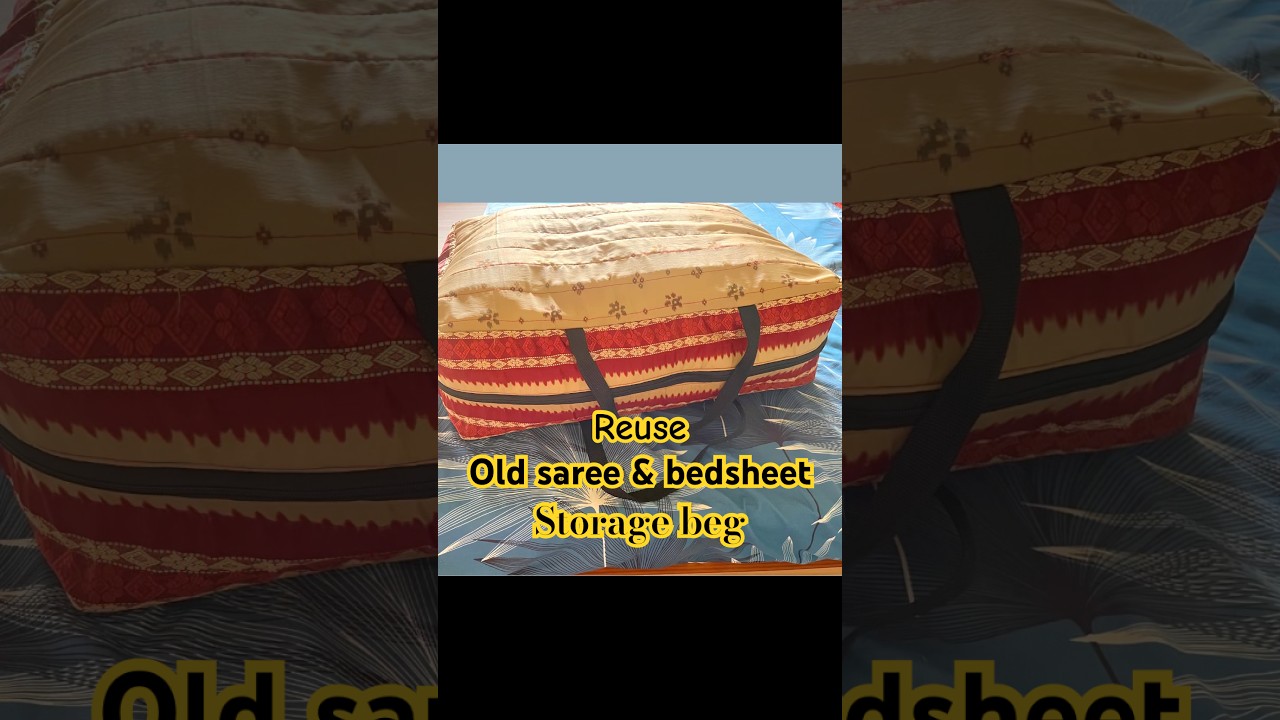 Old saree & bed sheet Amazing DIY reused 