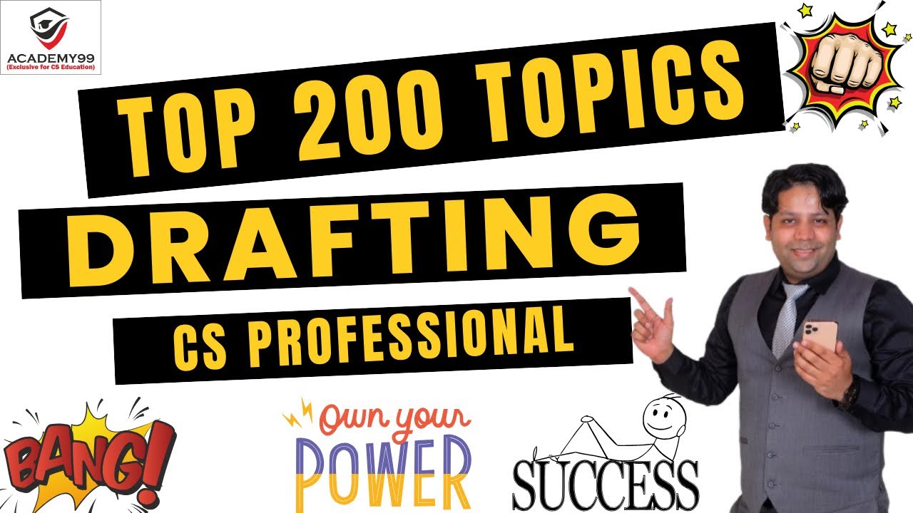 DRAFTING TOP 200 TOPICS | DRAFTING MARATHON | CS PROFESSIONAL | DRAFTING MARATHON CS PROFESSIONAL