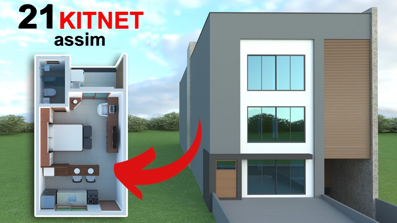 💡 Ideia Monstro para Construir Prédio com 21 Kitnets em Pouco Tempo