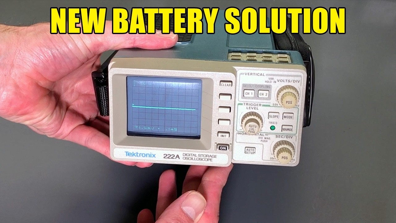 Tektronix 222A Oscilloscope Obsolete Battery Replacement Solution