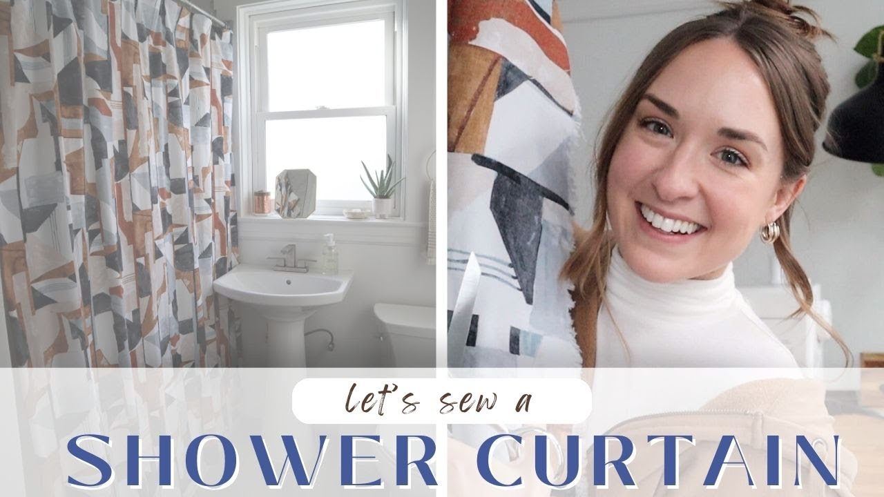 I made a new SHOWER CURTAIN! & it turned out pretty cute.