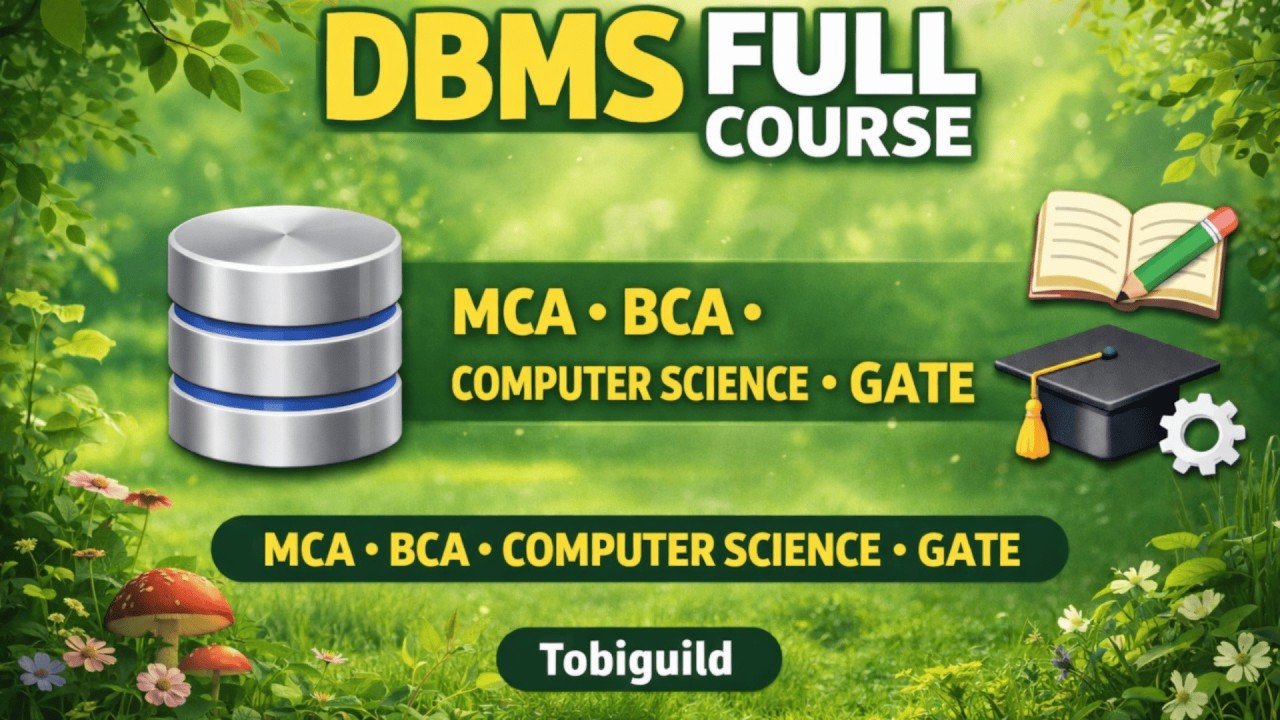 DBMS Full Course IGNOU | MCS-207, MCS-023 | BCSL-135 & MCSL-210 | For MCA, BCA, CS & GATE Students