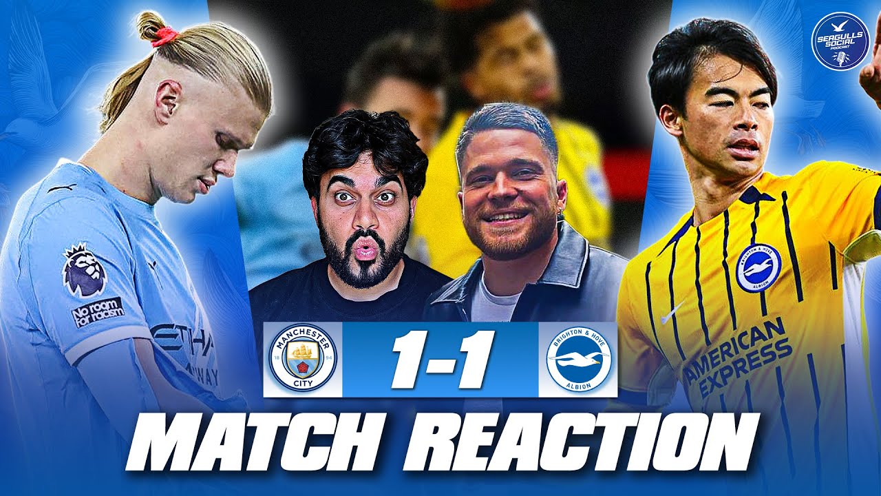 Magnificent Mitoma Crashes City's Title Hopes At The Etihad | Man City 1-1 Brighton | MATCH REACTION
