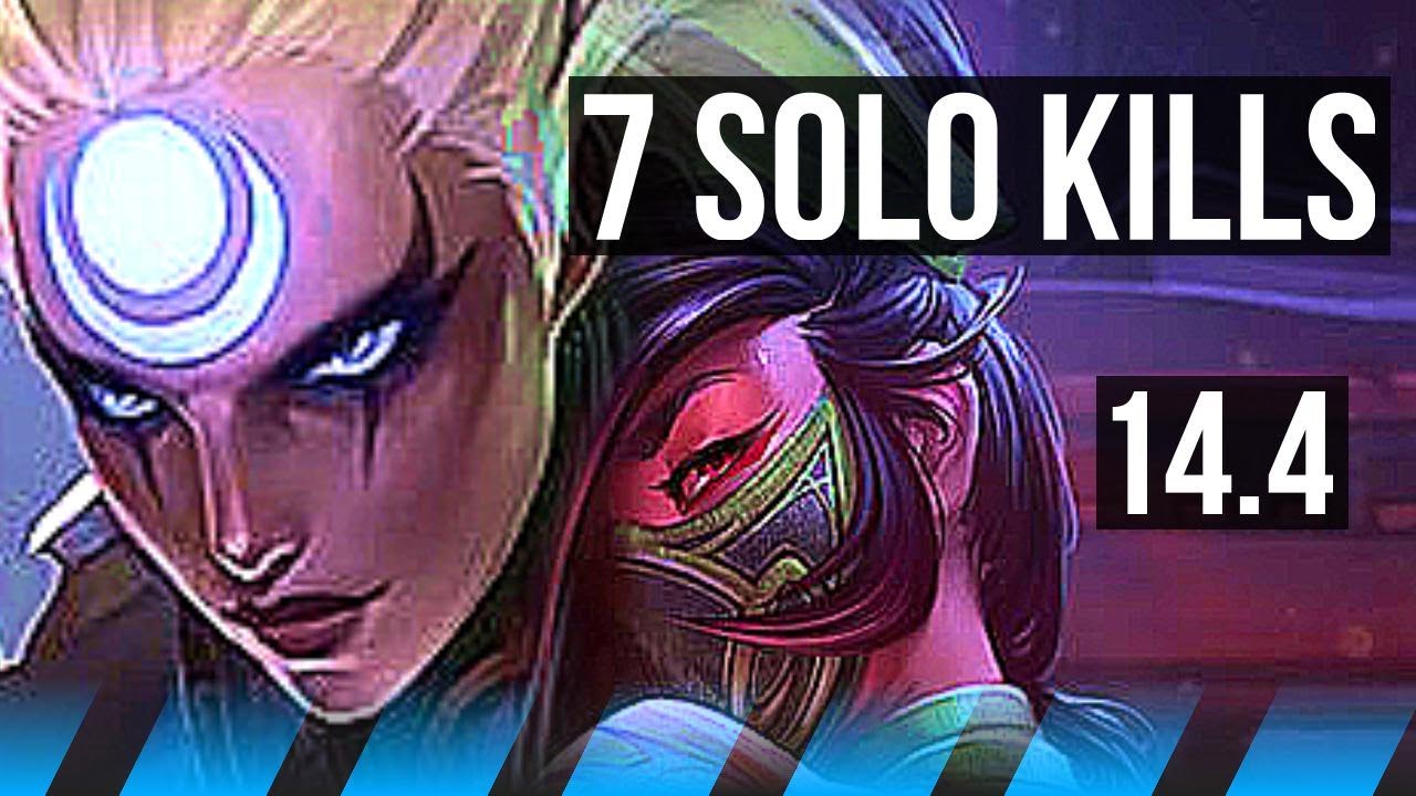 DIANA vs AKALI (MID) | 7 solo kills | TR Grandmaster | 14.4
