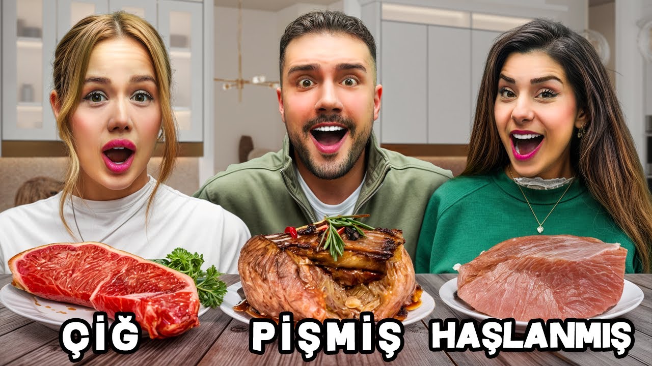 ÇİĞ , HAŞLANMIŞ veya PİŞMİŞ YEMEK YARIŞMASI !? w/