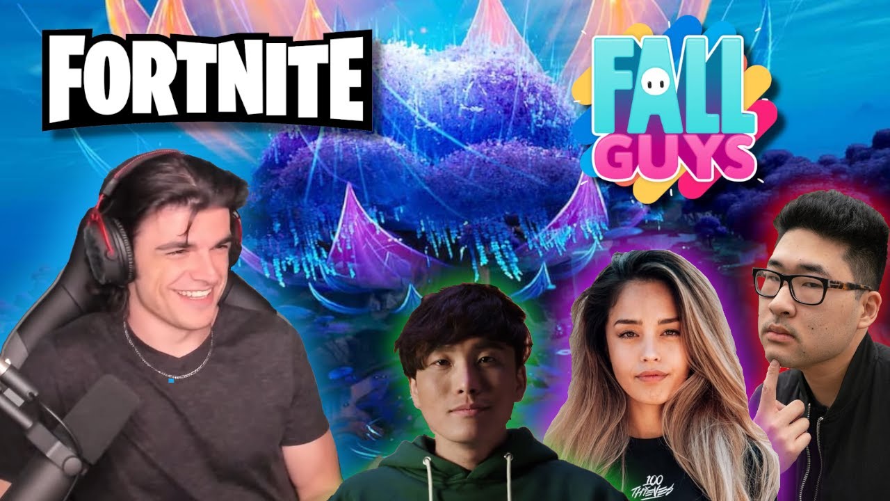 Fallguys & Fortnite w/ Valkyrae, Peterpark, & Sykunno! - Foolish VOD