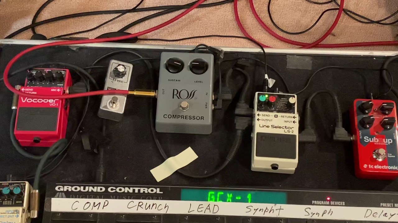 vintage Ross CompressorとMXR Dyna Comp de luxeの比較