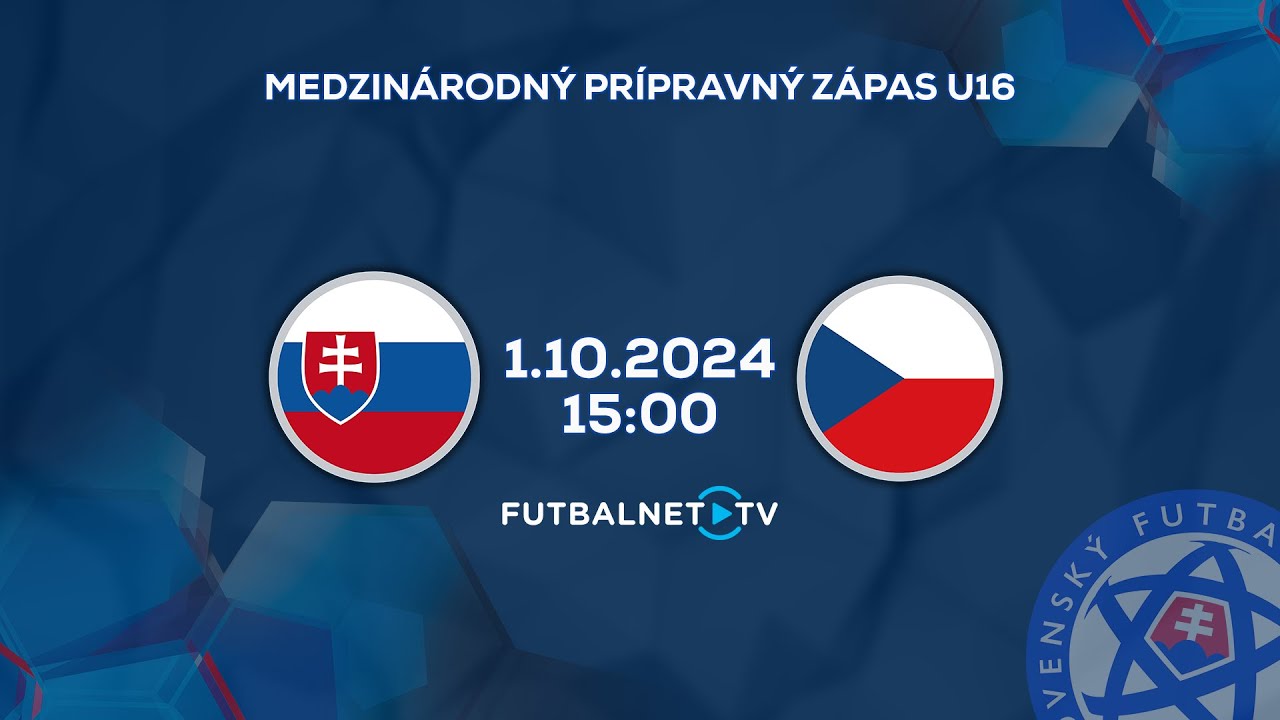Medzištátny prípravný zápas U16: Slovensko - Česko