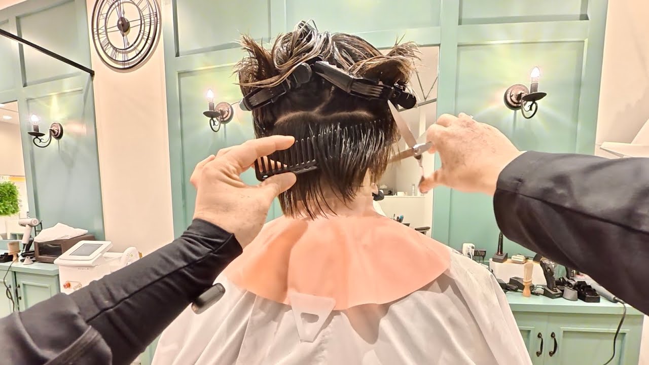 POV ASMR Haircut – Scissors Only Men's Transformation (No Clippers)