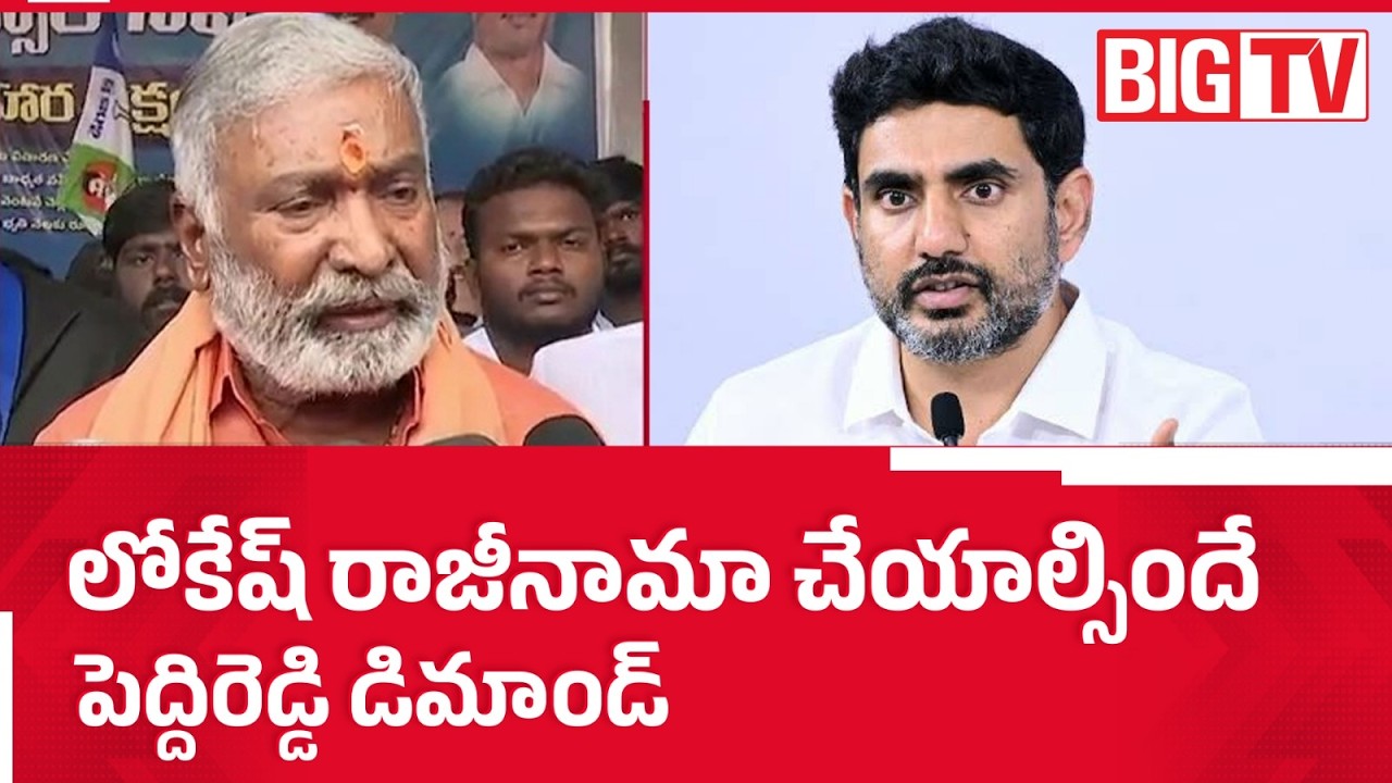 Peddireddy Ramachandra Reddy Shocking Comments On Nara Lokesh | AP DSC 2025 | BIG TV