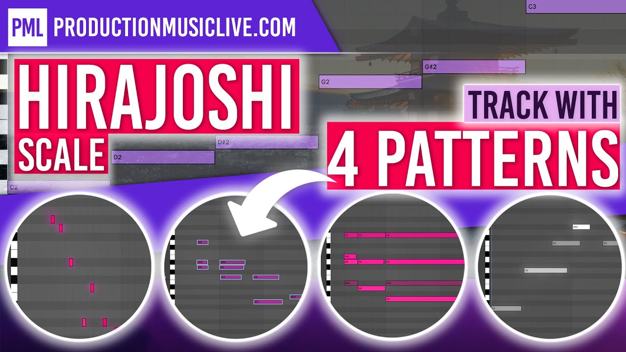 4 Patterns for MELODIC DEEP Track with Hirajoshi Scale (Ableton Walkthrough)