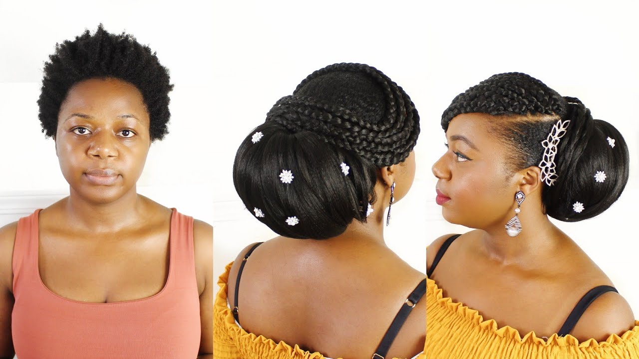 BRIDAL UPDO ON NATURAL HAIR