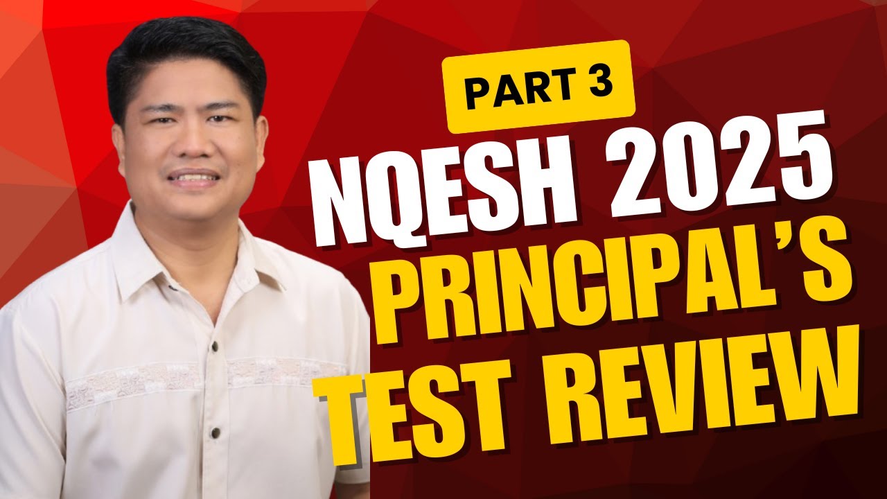 NQESH Principal's Test Review 2025 Part 3