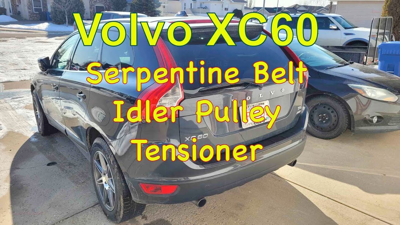 Установка поликлинового ремня Volvo, натяжного ролика, обводного ролика