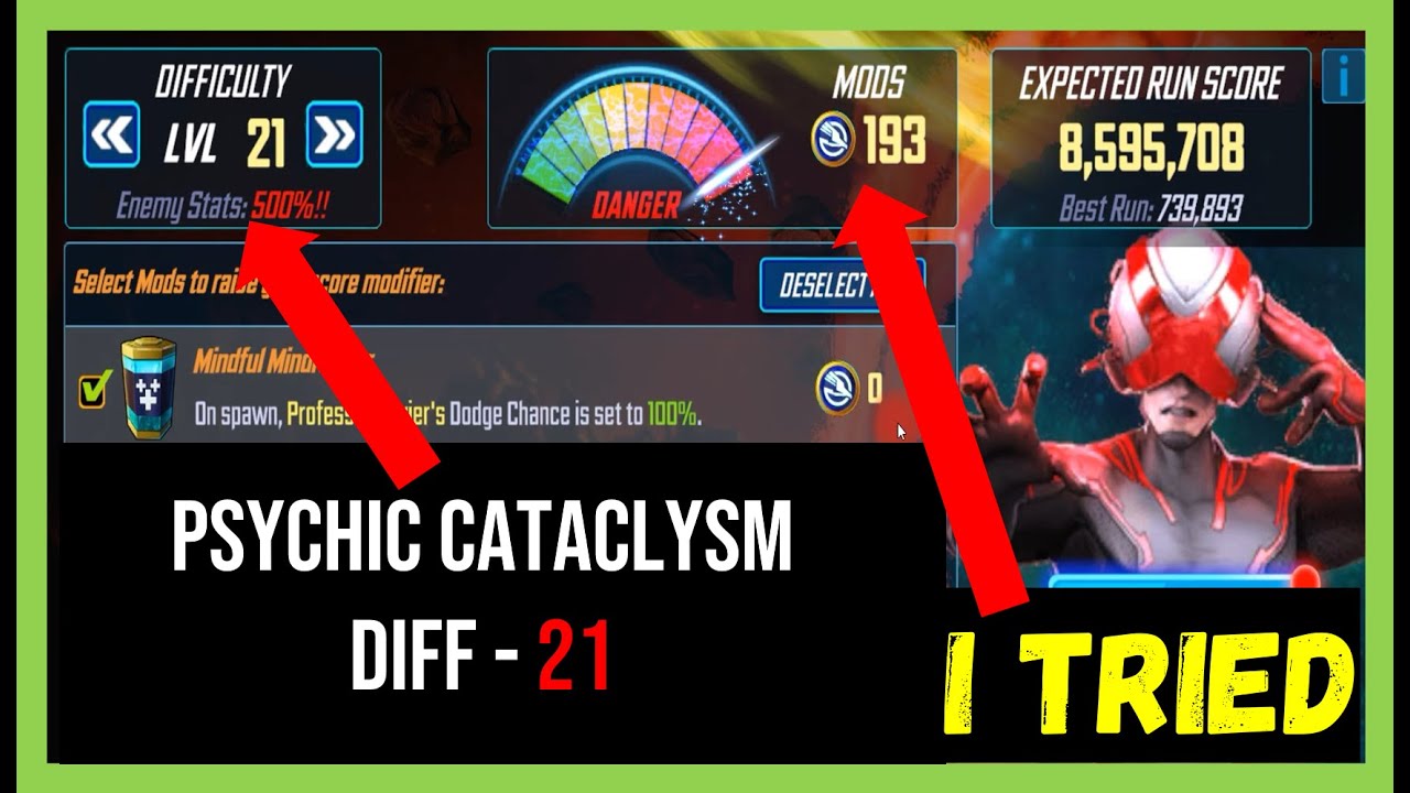 Psychic Cataclysm | Diff 21 - Marvel Strike Force @if2pgames