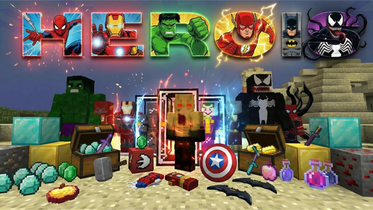 FINALMENTE! O Mod de Her&oacute;is Mais COMPLETO da Hist&oacute;ria do Minecraft! 😱
