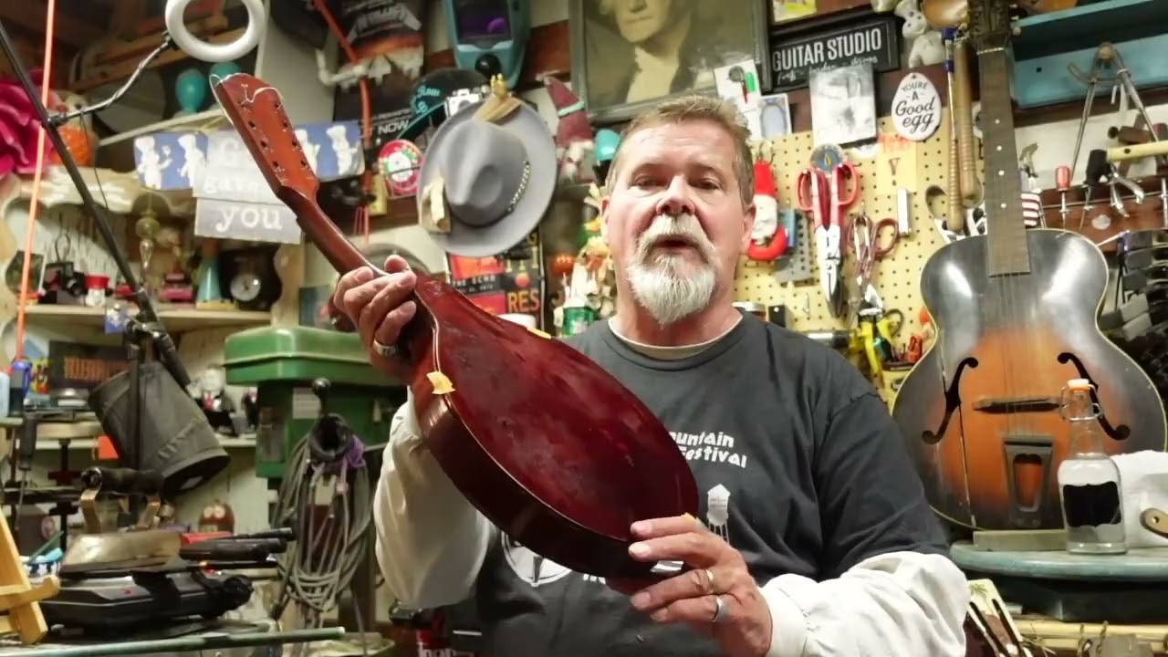 Мандолина Gibson Type A 1915 года: структурный ремонт