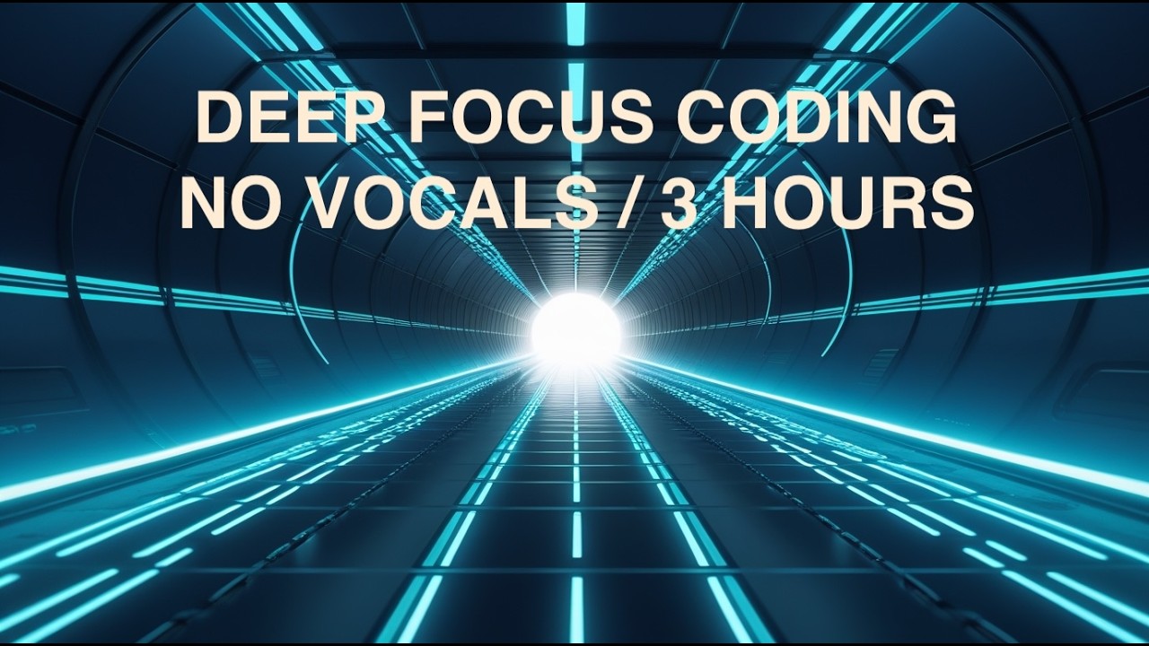 3 Hours Deep Focus Coding (No Vocals) — Neural Pulse for Programming