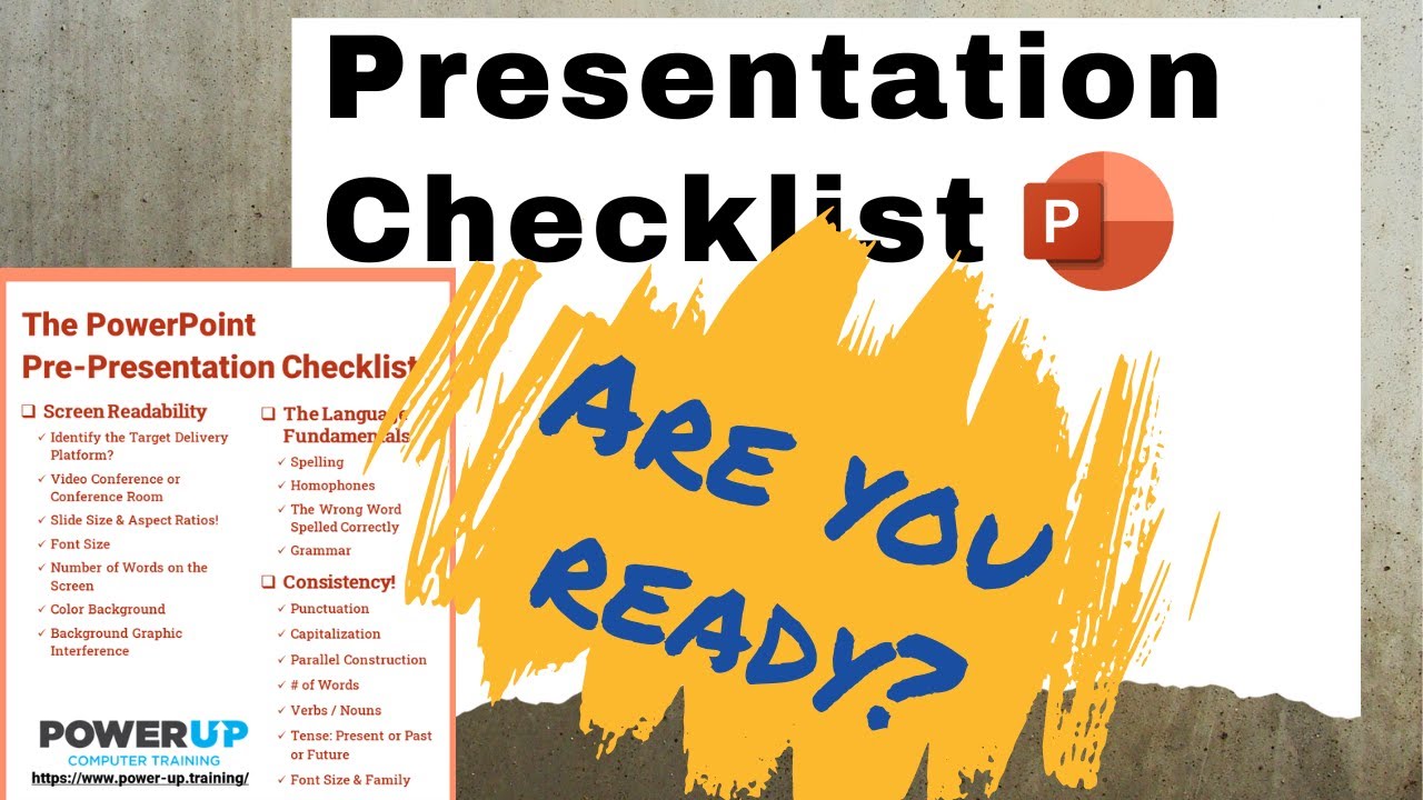 PowerPoint Presentation Checklist