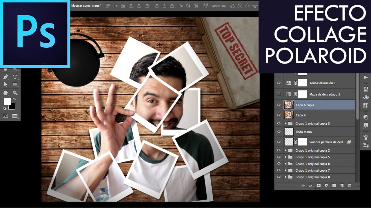 Crear efecto Polaroid | Photoshop CC Tutorial #12 | Español