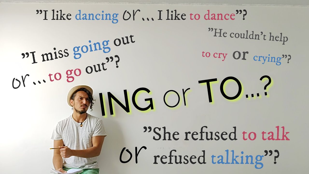 Verbos Seguidos de Gerundios(ING) e Infinitivos(TO) en Ingl&eacute;s (Verb Patterns)