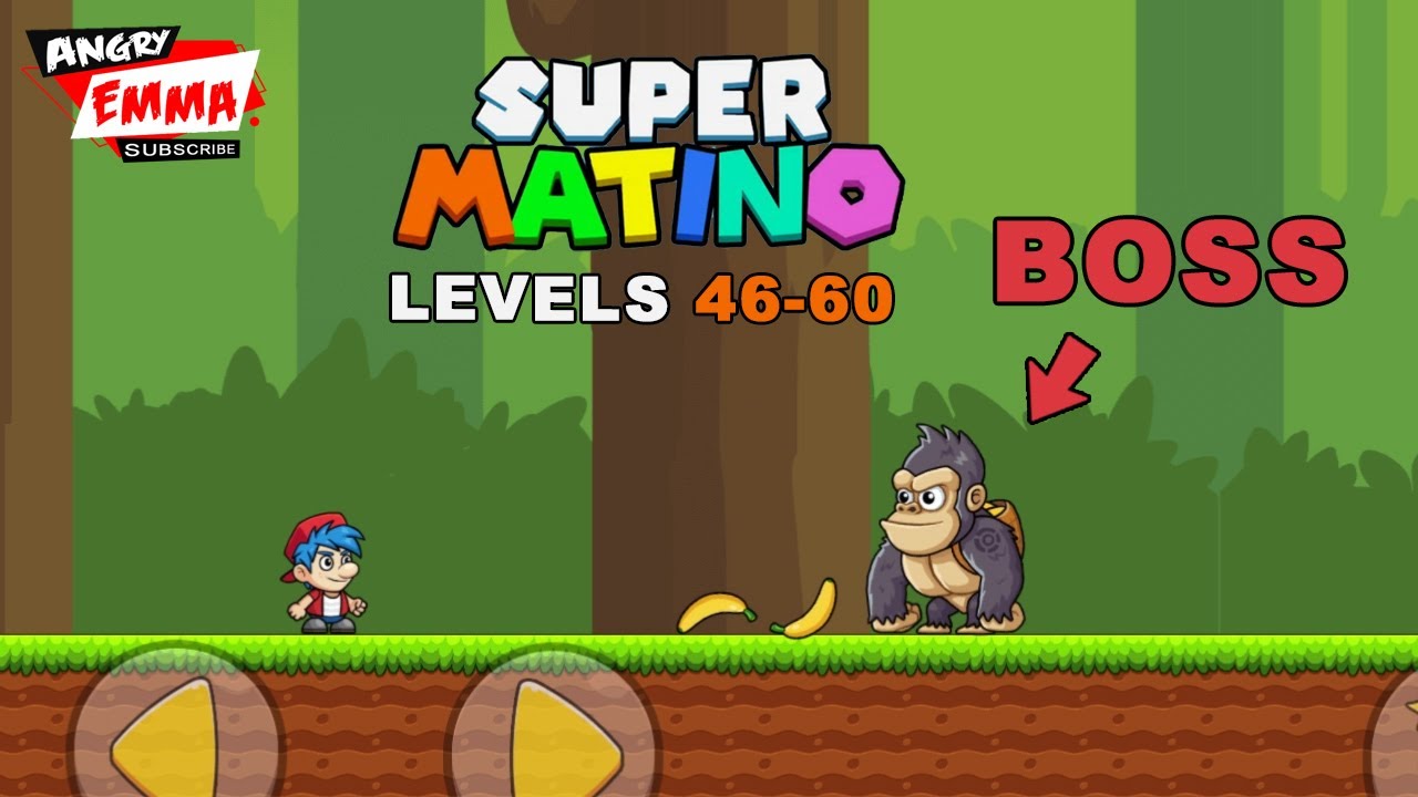 Super Matino Go - Levels 46-60 + BOSS (Android Gameplay)