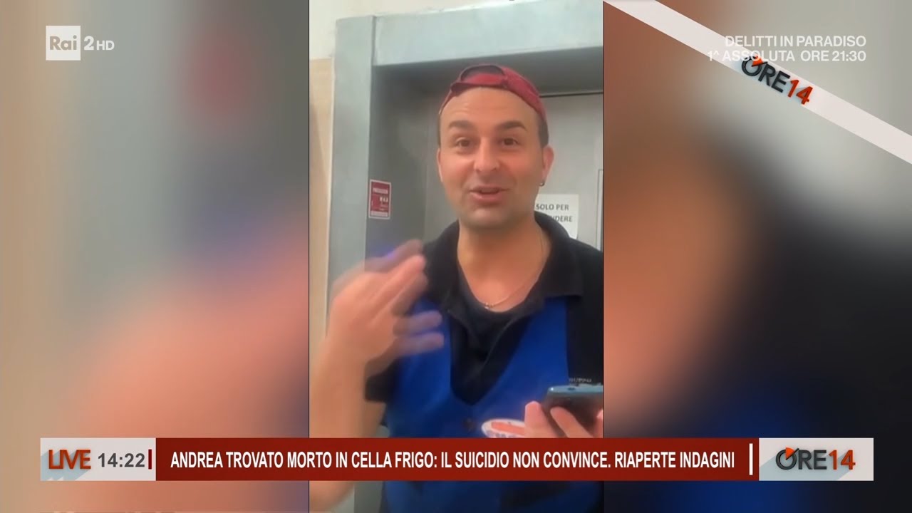 Andrea Costantini trovato morto in cella frigo: il suicidio non convince - Ore 14 del 20/03/2026