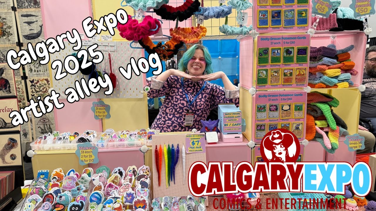 CALGARY EXPO 2025 ARTIST ALLEY VLOG!~ a little PopCon 2025 recap as well!