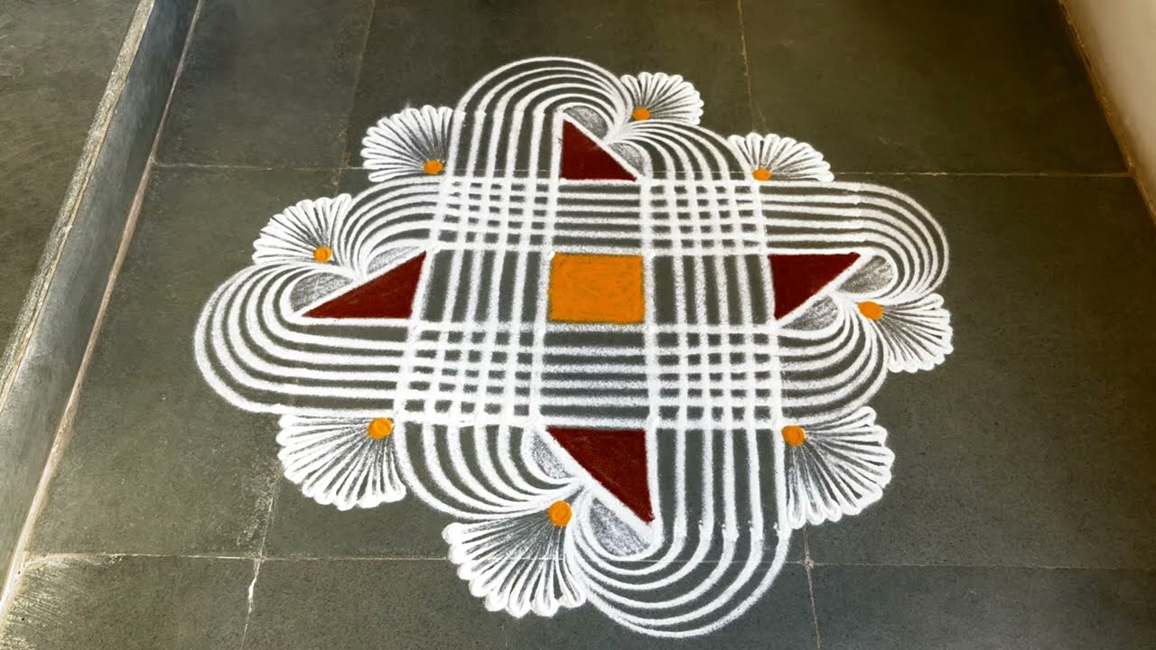 Easy padikolam designs| Simple muggulu designs| easy rangoli designs| Beginners kolam