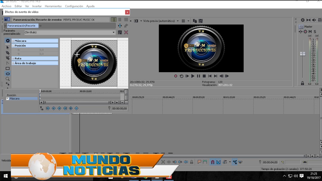 COMO PONER MOVIMIENTO A UN LOGO  SONY VEGAS PRO 14  2017