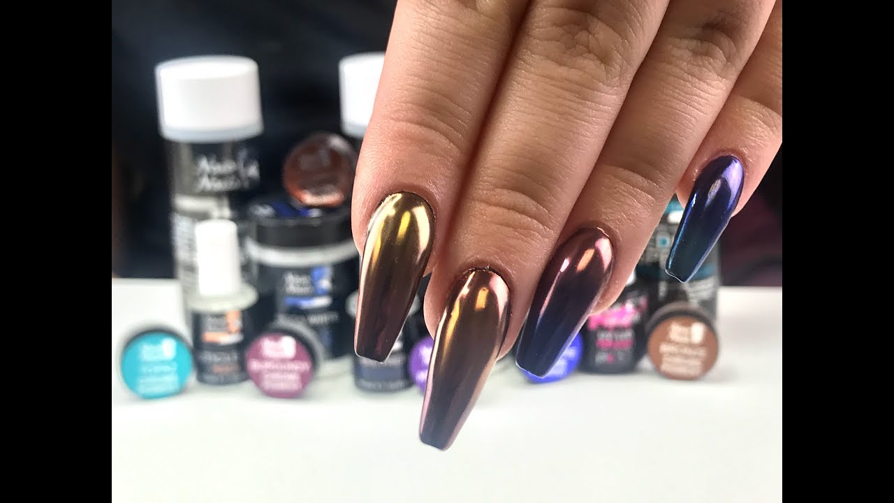 Nail Art Chrome Pigment Dégradé