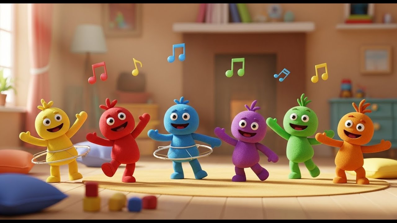 Six Little Toy Puppets Dance Dance Dance | Fun Puppet Show & Counting Song