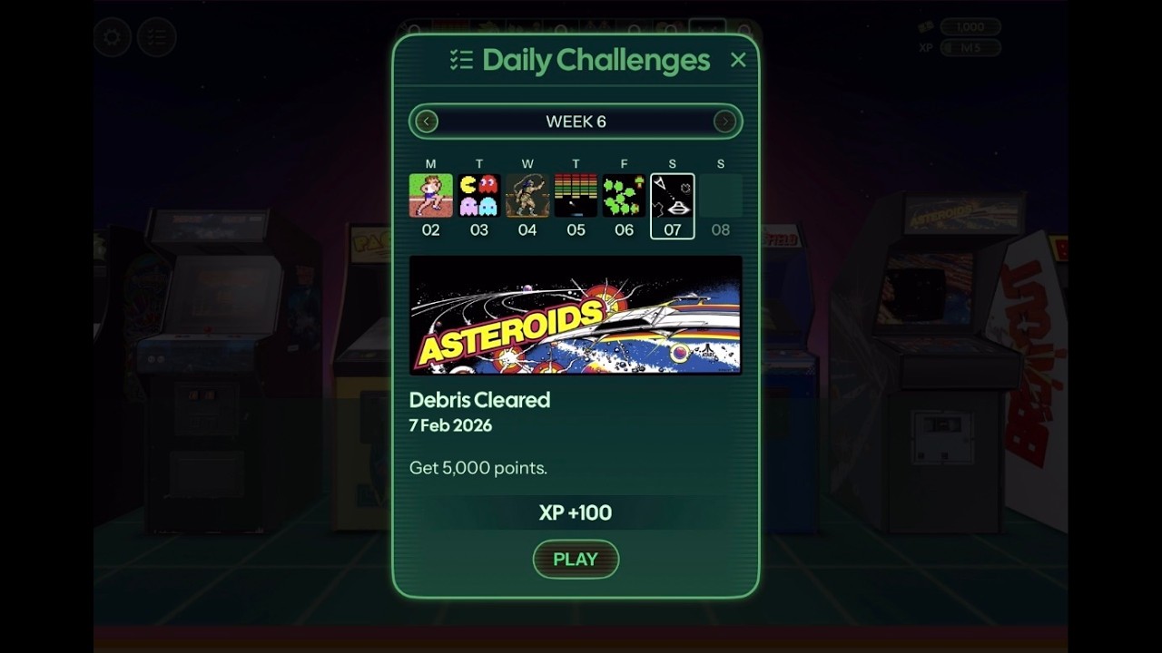 Play Retrocade, Apple Arcade trying to do some challenges