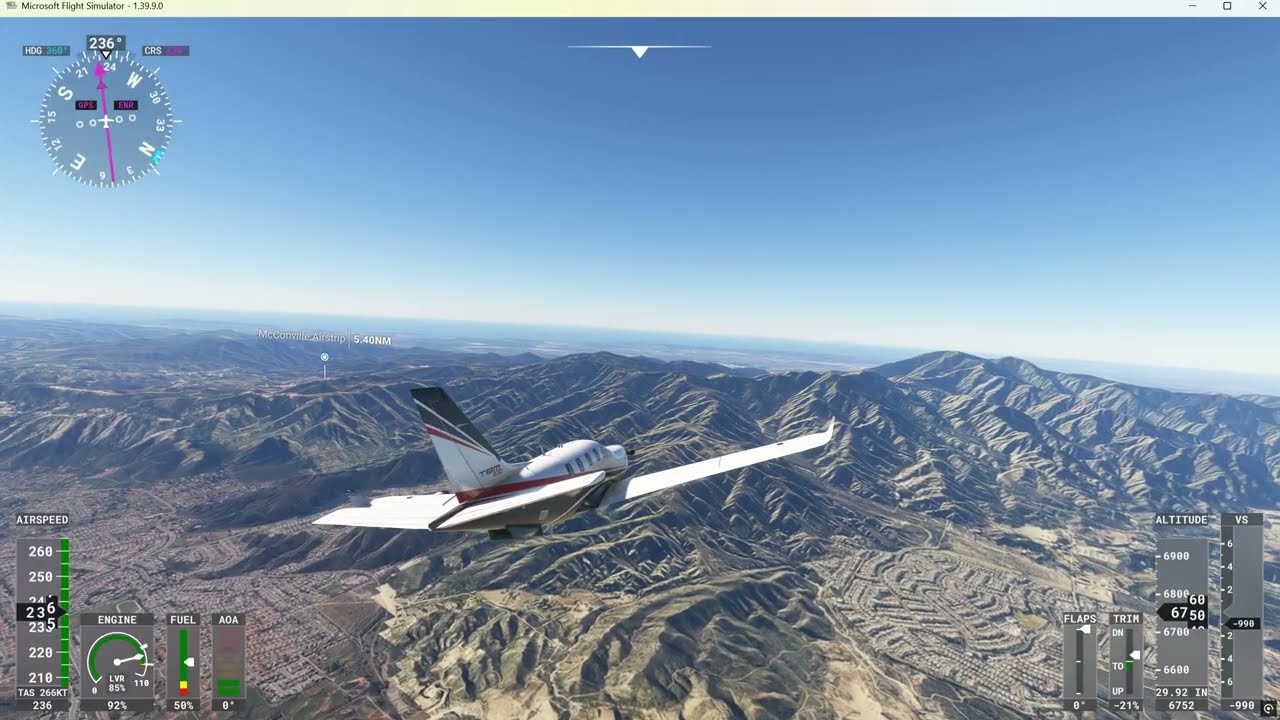 TBM930 - Palm Springs to John Wayne via Newport Beach