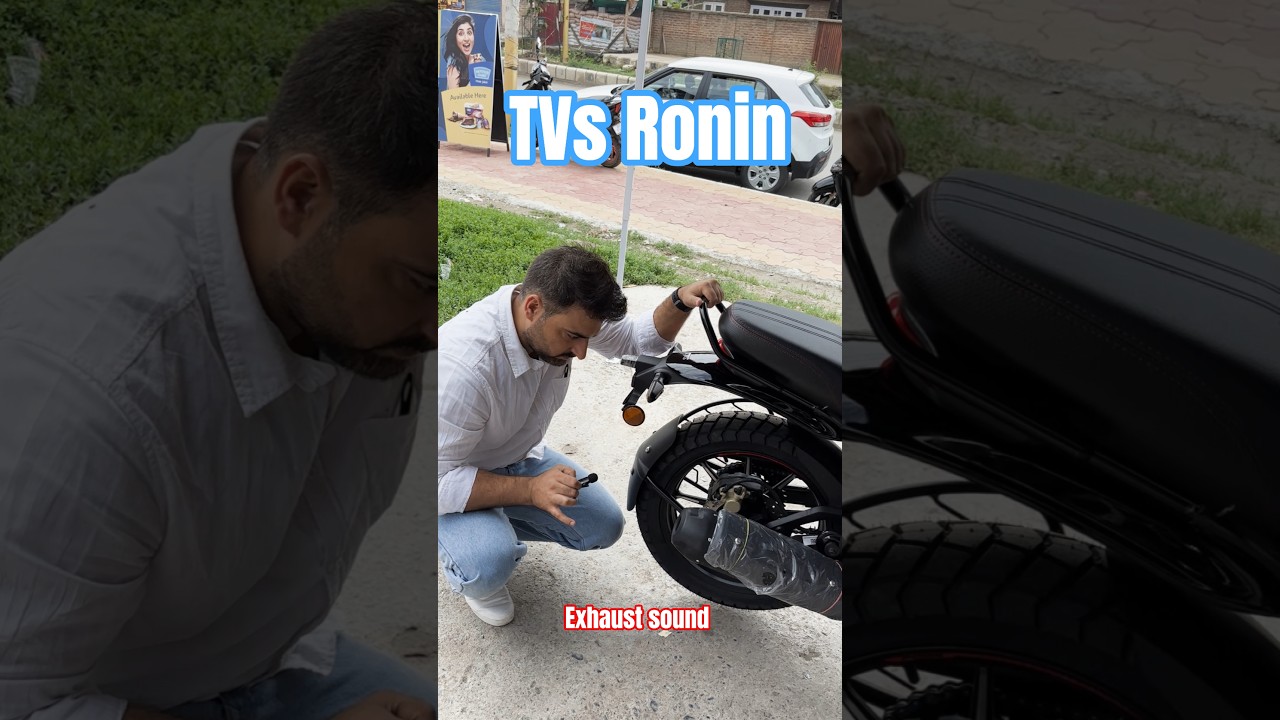 Exhaust Sound TVS RONIN 2025 #shorts2025 #ytshorts #Tvsronin225