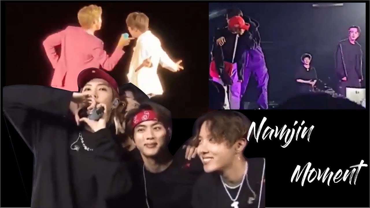 Namjin (Namjoon & Jin BTS) moment at BTS concert Love Yourself : Speak Yourself The Final