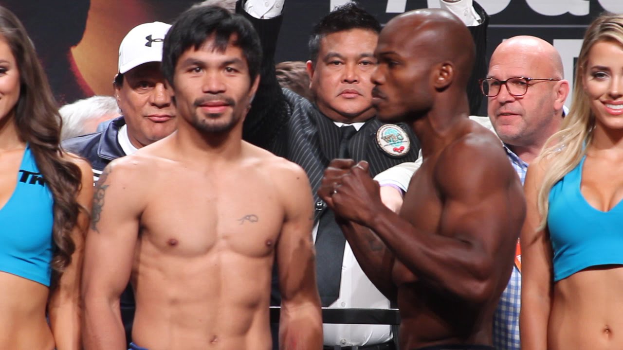 Pacquiao Bradley INTENSE FACEOFF! #Pacbradley