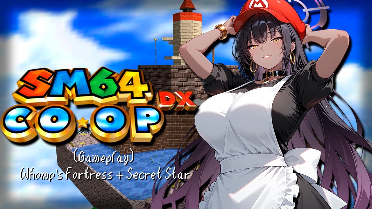 (Gameplay) Super Mario 64 AGAIN with Karin -  Whomp's Fortress + Secret Star
