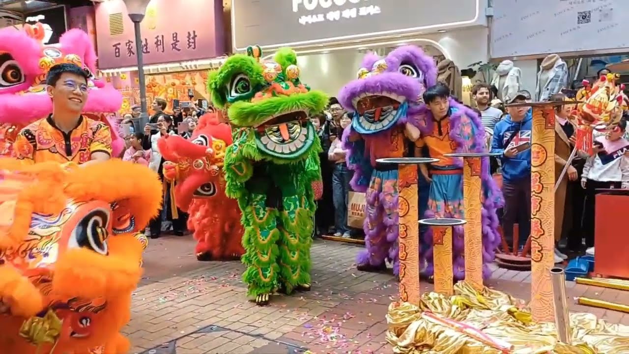 HAPPY CNY 2024 | THE CHINESE DRAGON AND LIONS DANCE | HONGKONG