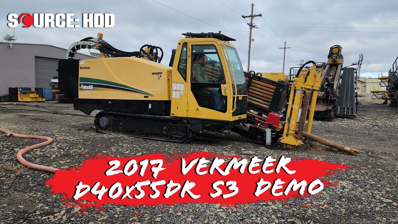 2017 Vermeer D40x55DR S3 drill demo | SOURCE: HDD