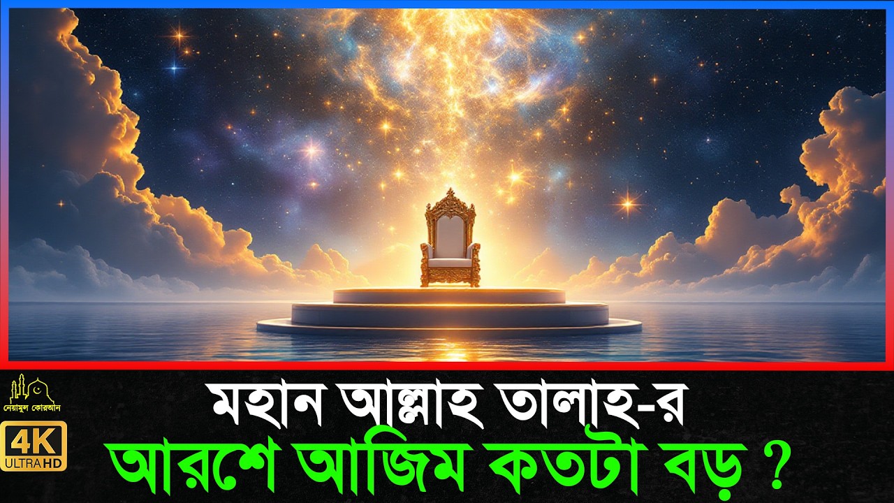 আল্লাহ তালাহ-র আরশ কত বড় ? Islamic Story Bangla