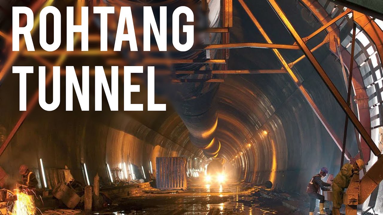 Rohtang Tunnel - India Building World's longest high altitude road tunnel