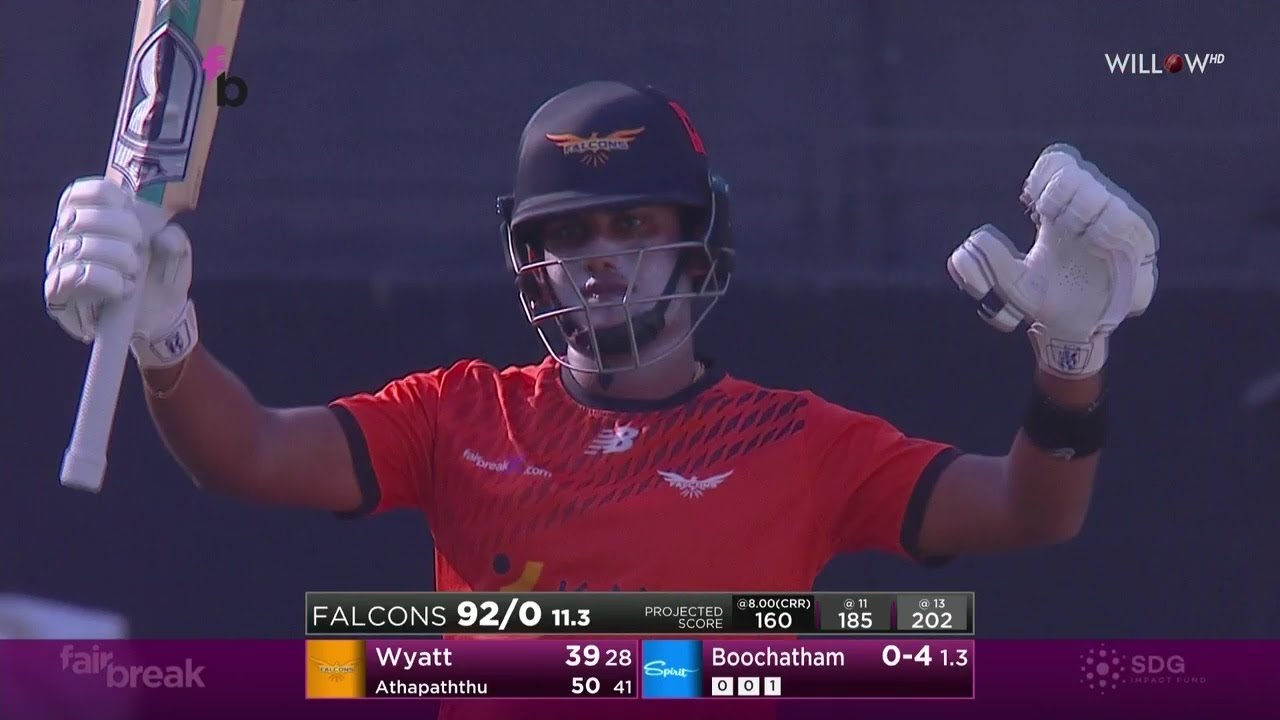 Chamari Athapaththu 63 runs vs Spirit, Falcons vs Spirit, | Semi Final 1 - Falcons vs Spirit