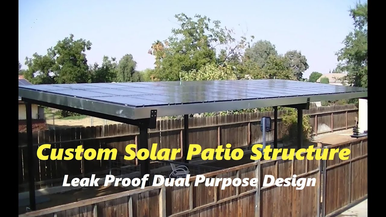 Custom Solar Patio Structure / Leak Proof Design        #solar  #solarstructure  #solarpatio #diy