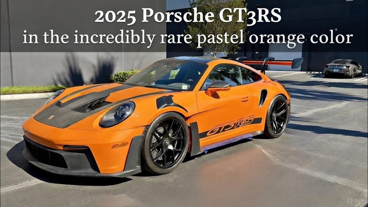 🔥 2025 Porsche 911 GT3RS in Paint to Sample Pastel Orange - Fully Optioned Track Weapon 🔥#artofspeed