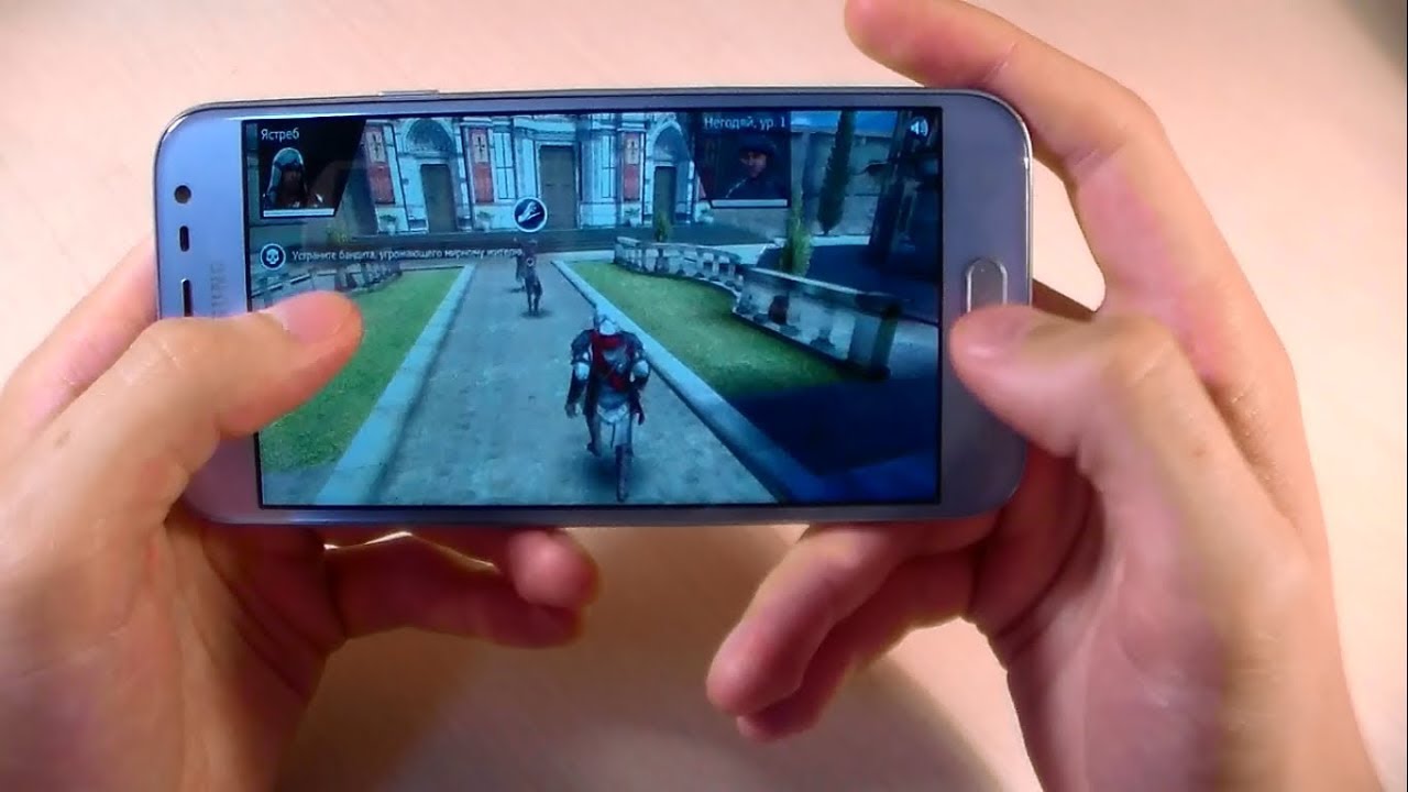 Игры Samsung Galaxy J3 2017 (GTA:SanAndreas, Assassin'sCreed:Identity, MortalCombatX)