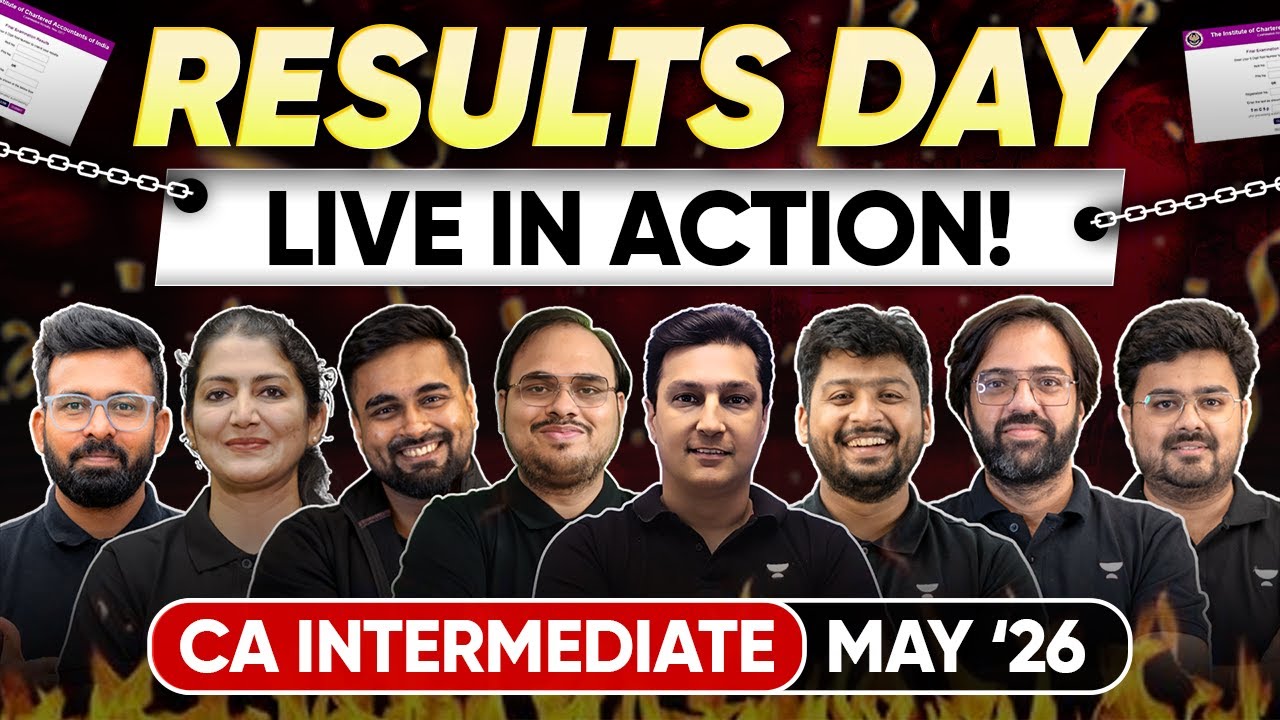 CA Inter May'26 Results Day Live in Action Ft. Team Unacademy CA